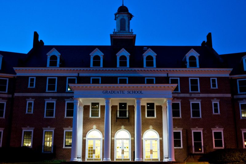 The Graduate Life Center just before dawn