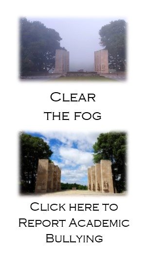 Clear the Fog; Disrupt Academic Bullying