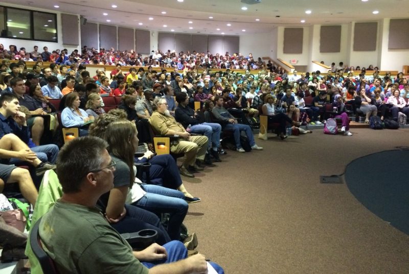 Hundreds of students attend the Graduate Teaching Assistant workshop each fall